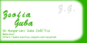 zsofia guba business card